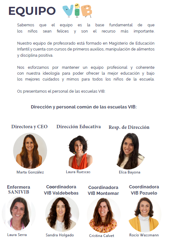 Foto direc 1 VIB Escuela Infantil